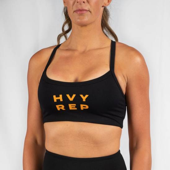 Bra Heavy Rep Energy Medium impact - Black/Mustard