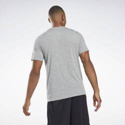 Man T-Shirt Reebok Training Tee - grey