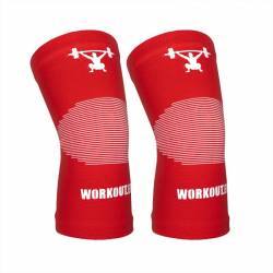 Knee bandage WORKOUT 2 mm - red