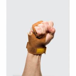 Woman leather 3-prsté Grips Victory Grips - tan