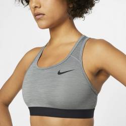 Woman Bra Nike Dri-Fit Swoosh - grey