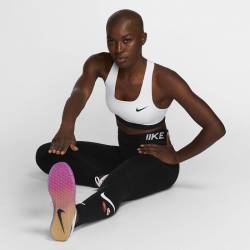 Woman Bra Nike Dri-Fit Swoosh - white