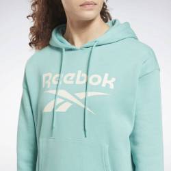 Woman hoodie Reebok - tyrkysová