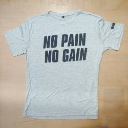 Training T-Shirt WORKOUT No Pain No Gain - grey