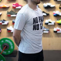 Training T-Shirt WORKOUT No Pain No Gain - grey