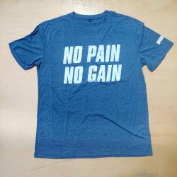 Tréninkové tričko WORKOUT No Pain No Gain - modré