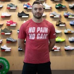 Training T-Shirt WORKOUT No Pain No Gain - red