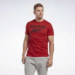 Man T-Shirt Reebok - red