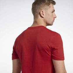 Man T-Shirt Reebok - red