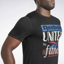 Man T-Shirt Reebok United - black
