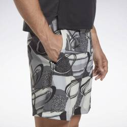 Pánské tréninkové šortky Reebok Austin - aop black - HM5738