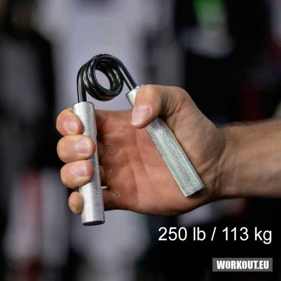 Ocelové posilovací kleště prstů a zápěstí odpor - 113 kg / 250 lb 