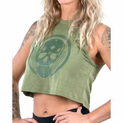 Woman Crop Top Northern Spirit - Military Olive