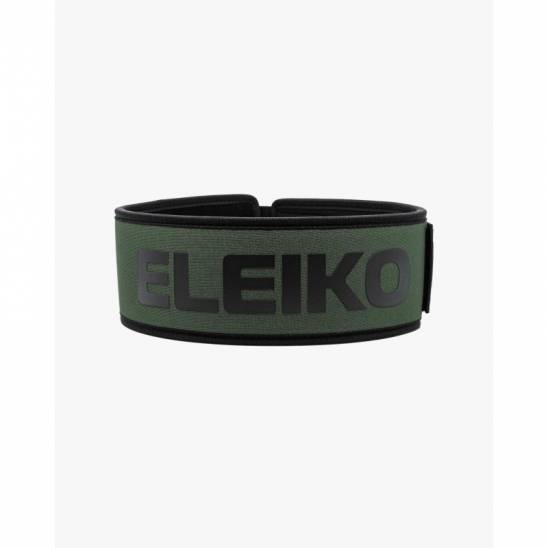 Eleiko EVA opasek s nerezovou přezkou - zelený