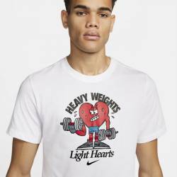 Pánské tričko Heavy weights Light Hearts - bílé