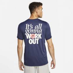 Pánské tričko Nike Work out - Blue