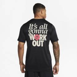 Man T-Shirt Nike Work out - black