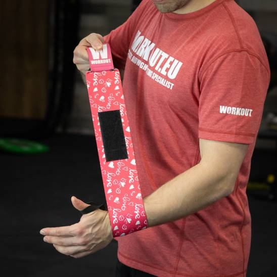 Bandáže zápěstí WORKOUT - love