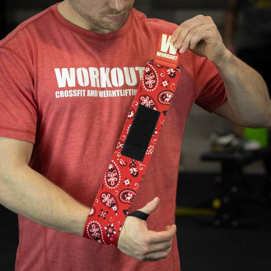 Bandáže zápěstí WORKOUT - červené