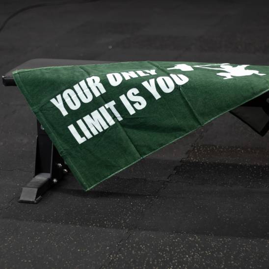 Ručník WORKOUT Your Only Limit is You - zelený