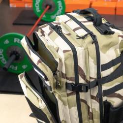Fitness bag WORKOUT V2 - khaki camo