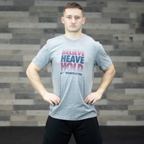 Pánské tričko Nike Believe Heave Hold - šedé