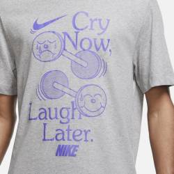 Pánské tričko Nike Laugh later - šedé