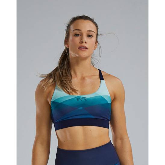 Sportovní podprsenka TYR - BLUE/MULTI