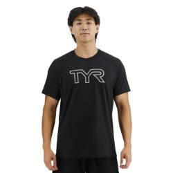 Man T-Shirt TYR Raglan black