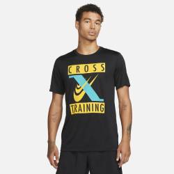Man T-Shirt Nike Cross Training - black