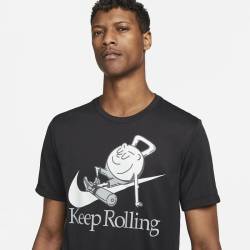 Man T-Shirt Nike Keep Rolling - black