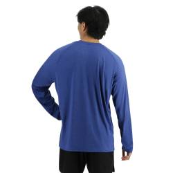 Man T-Shirt TYR ClimaDry Raglan Long Sleeve Ultramarine