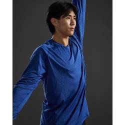 Man T-Shirt TYR ClimaDry Raglan Long Sleeve Ultramarine
