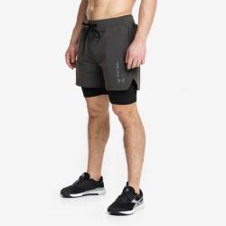 Man Shorts Picsil Premium 2 v 1 compression + Shorts - green