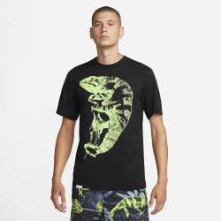 Man T-Shirt Nike DRI-FIT Chameleon black and green
