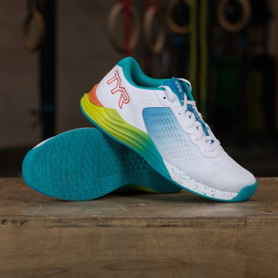 Tréninkové boty na CrossFit TYR CXT-1 - White/Turquoise