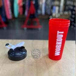 Shaker WORKOUT 600 ml - red
