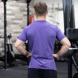 Training unisex T-Shirt WORKOUT - purple