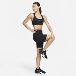 Nike Swoosh Sport-BH für Frauen - Schwarz