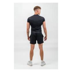 Herren-Relaxed-Fit-Shorts Schwarz - NEBBIA