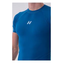 Funkční Slim-fit T-Shirt Blue NEBBIA