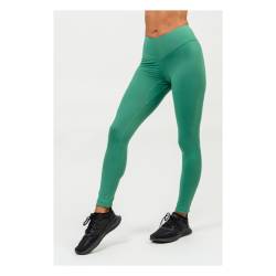 High waisted leggings ELEVATED NEBBIA - green