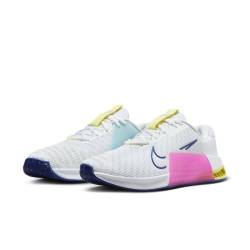 Woman Shoes for CrossFit Nike Metcon 9 - WHITE/WHITE-DEEP ROYAL BLUE-FIERCE PINK