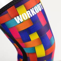 Knee bandage WORKOUT 5 mm - pair - multicolor