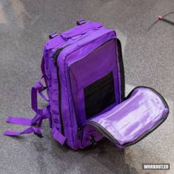 Fitness backpack WORKOUT - purple