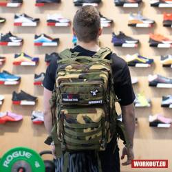 Fitness backpack WORKOUT - green camo