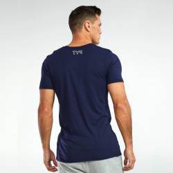 Pánské tričko TYR Ultrasoft Lightweight Tri Blend Tech Tee - blue