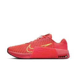 Mens CrossFit Shoes Nike Metcon 9 - Bold Red - Yellow