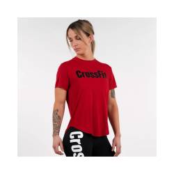 Woman T-Shirt CrossFit Northern Spirit epaulet - red