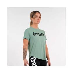 Woman T-Shirt CrossFit Northern Spirit epaulet - green